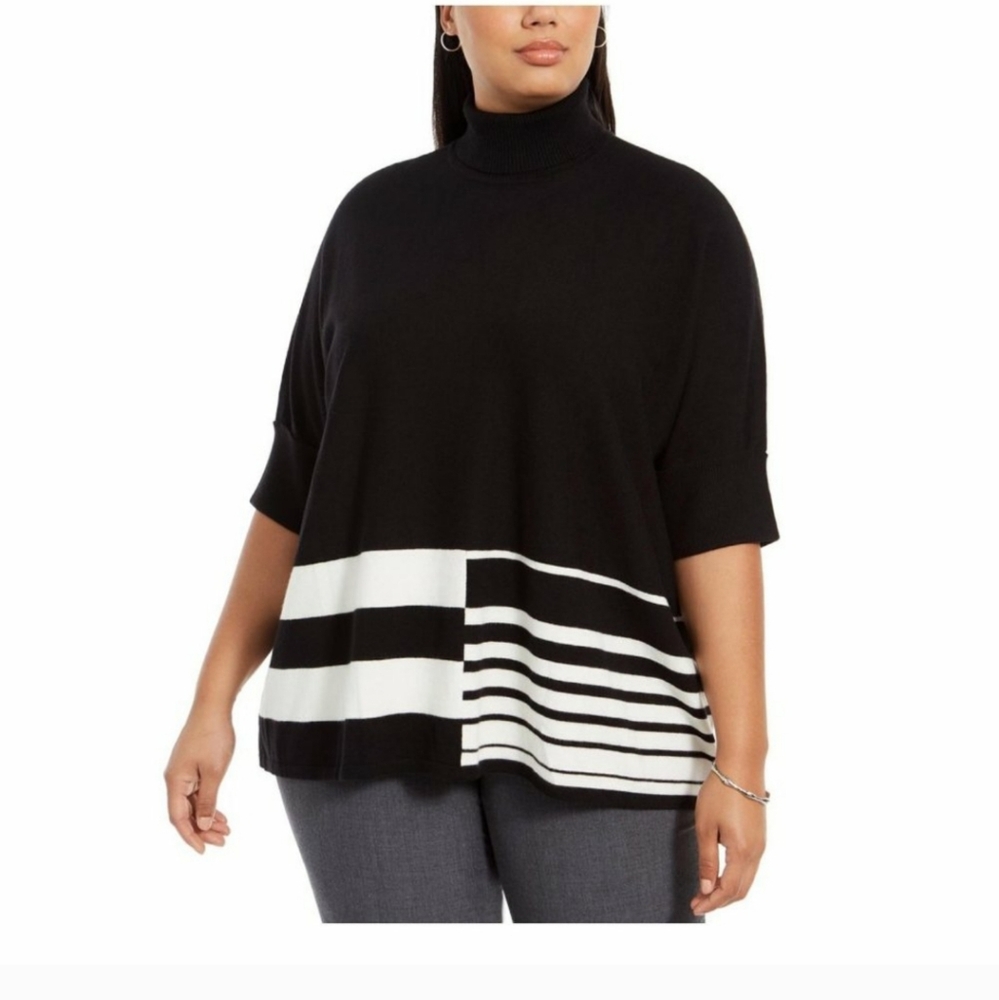 Alfani,  Half Sleeve Turtleneck Poncho …